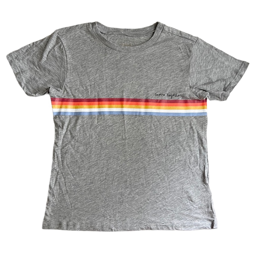 Spiritual Gangster Classic Tee Come Together Rainbow in Grey Size Small NEW